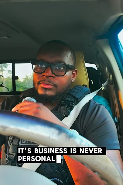 Harve discussing business and mindset in his car